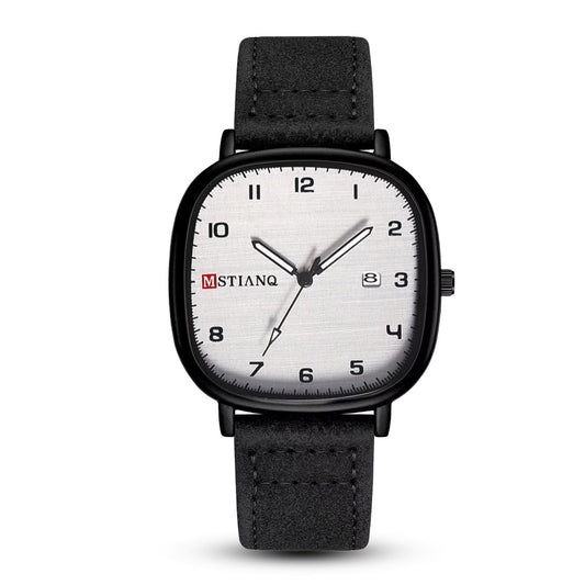 MSTIANQ Leather Strap Luxury Watch